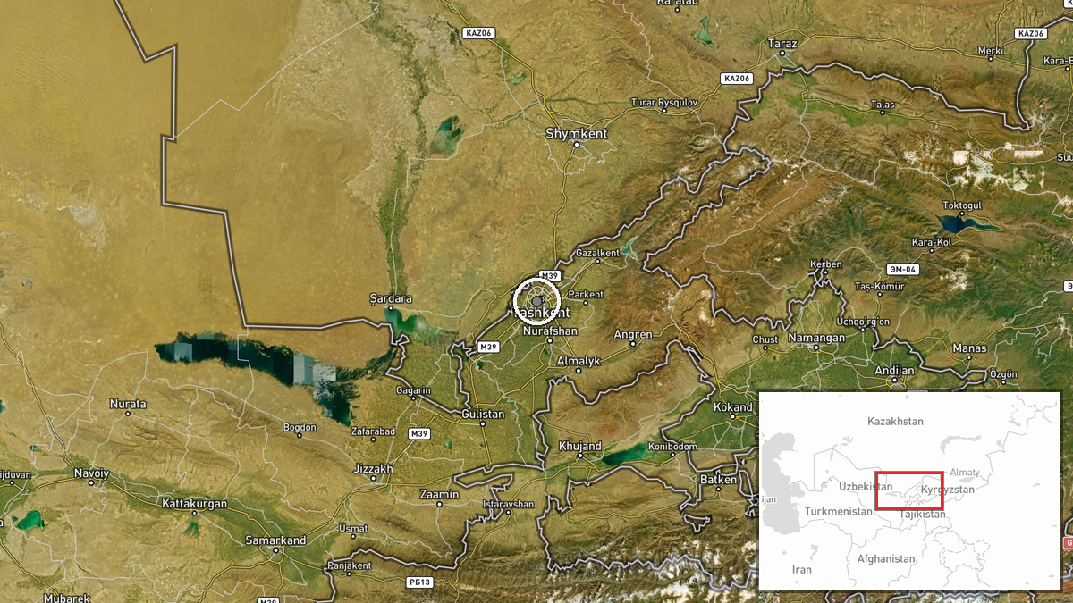Tashkent, Uzbekistan — Deployment location map