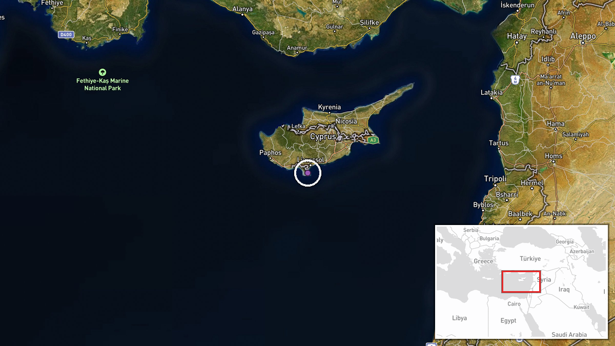 Akrotiri, Cyprus — Combat Aircraft location map