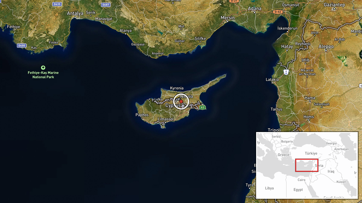 Nicosia, Northern Cyprus — Deployment location map