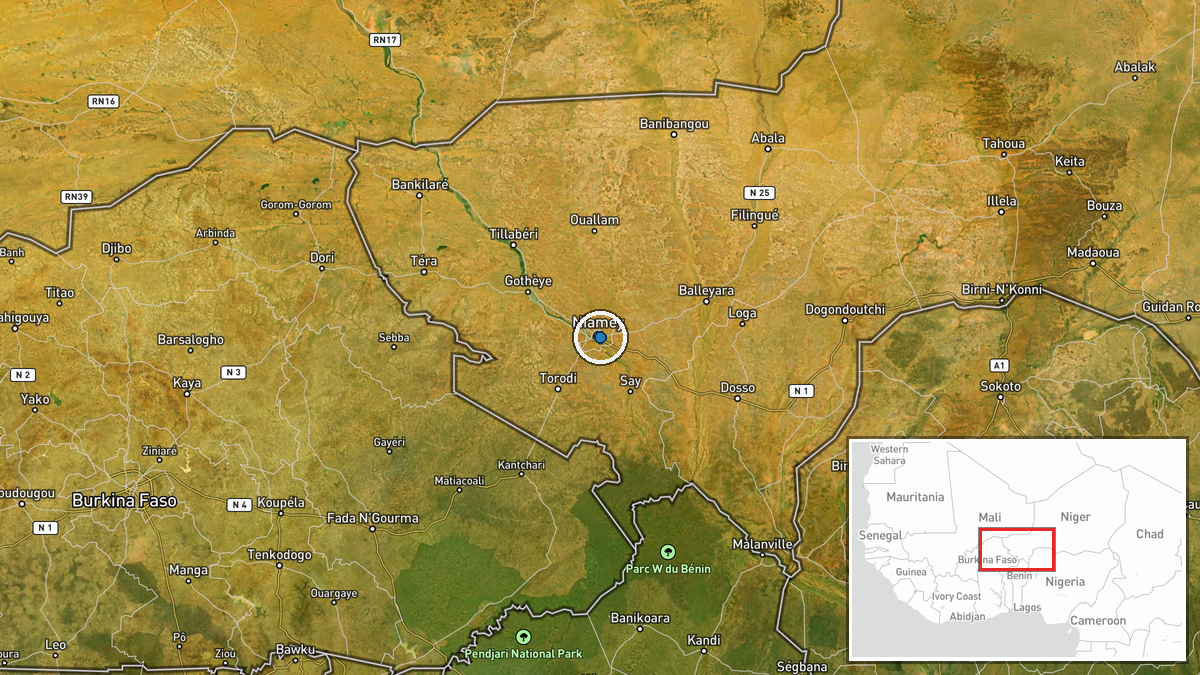 Niamey, Niger — Deployment location map