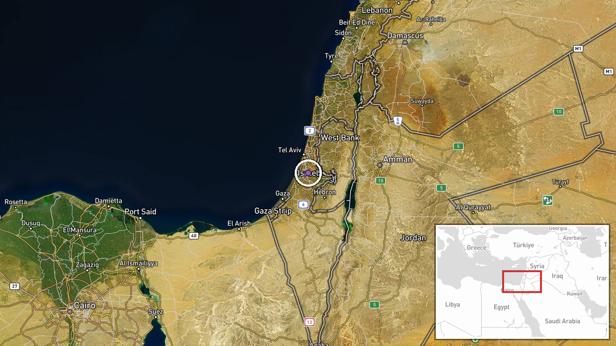 Eastern Mediterranean Sea, Israel-Turkey Maritime Zone — Statement location map