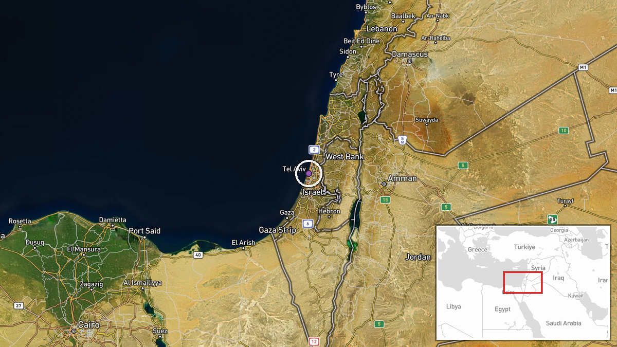 Tel Aviv, Israel — Diplomacy location map