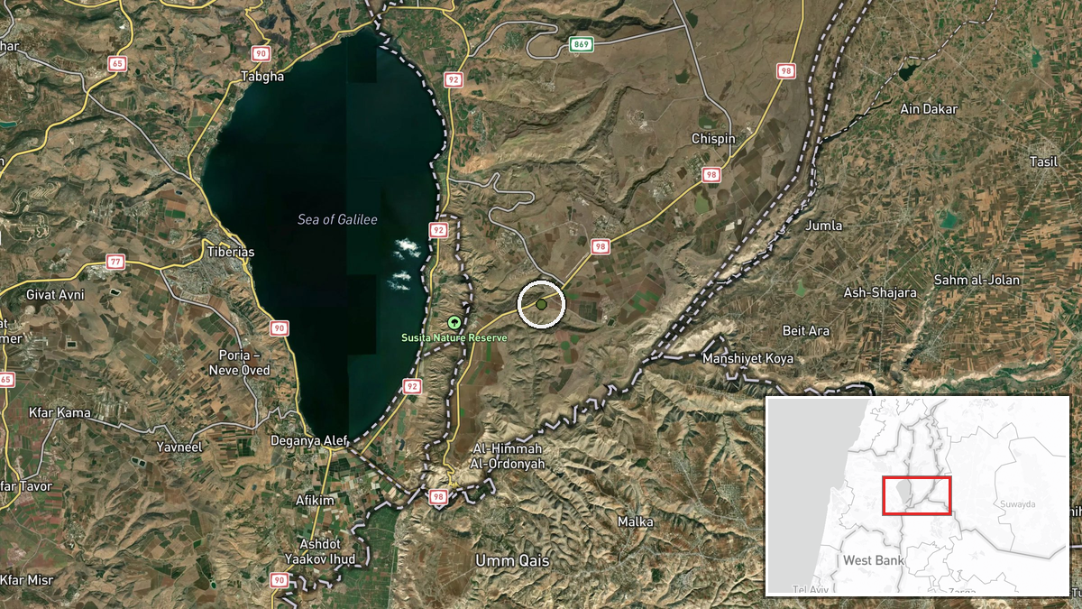 Southern Quneitra Governorate, Syria — UAS Strike location map