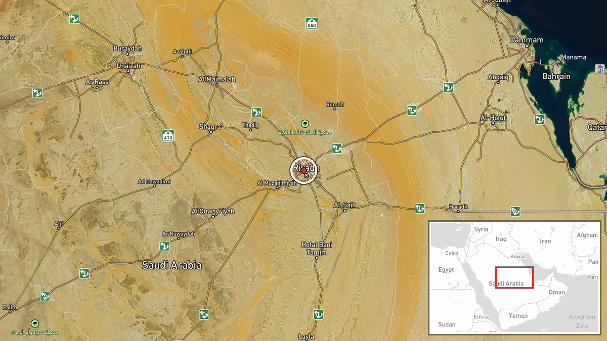 Riyadh, Saudi Arabia — Diplomacy location map