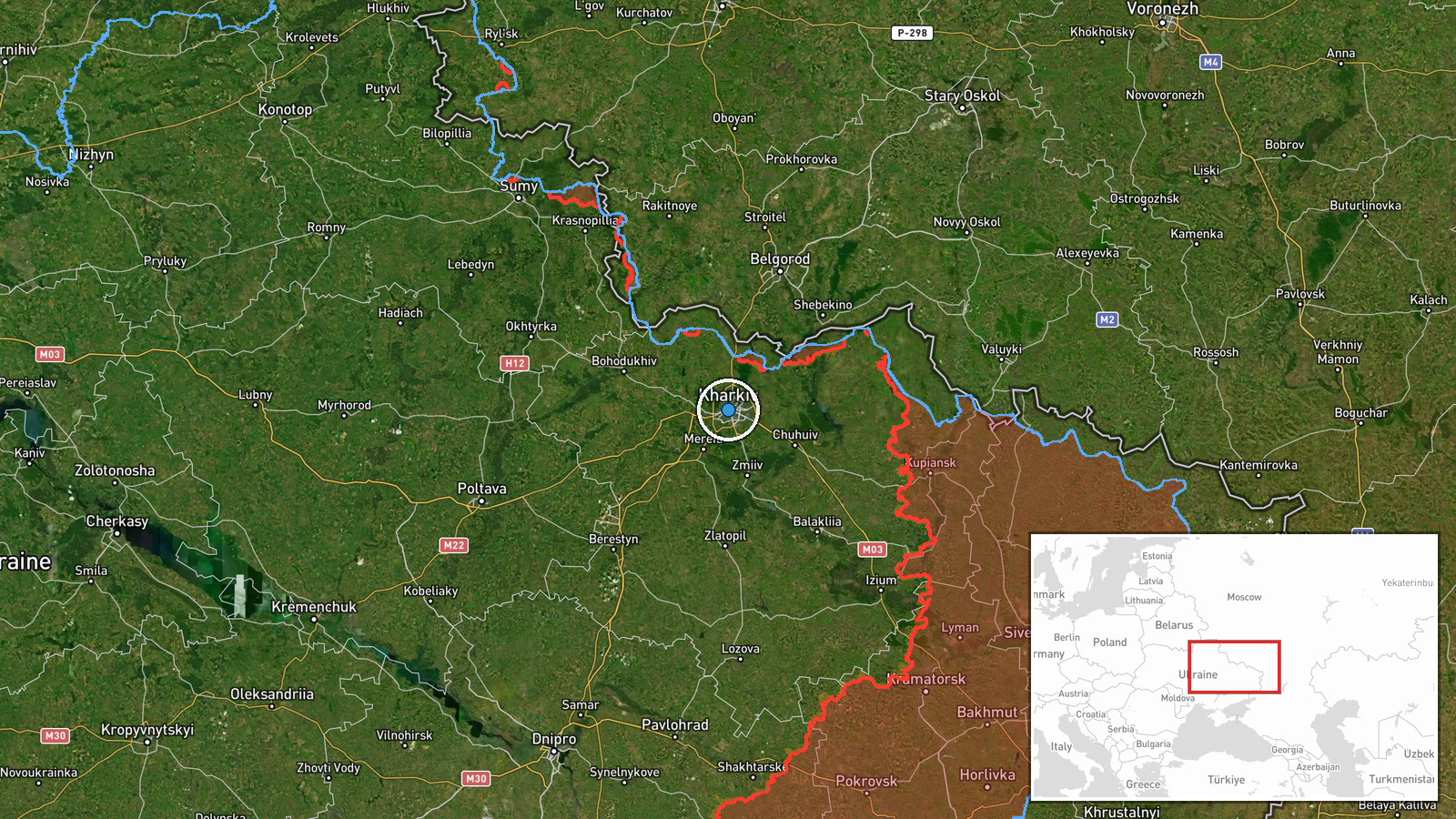 Kharkiv Oblast, Ukraine — Air Defense location map