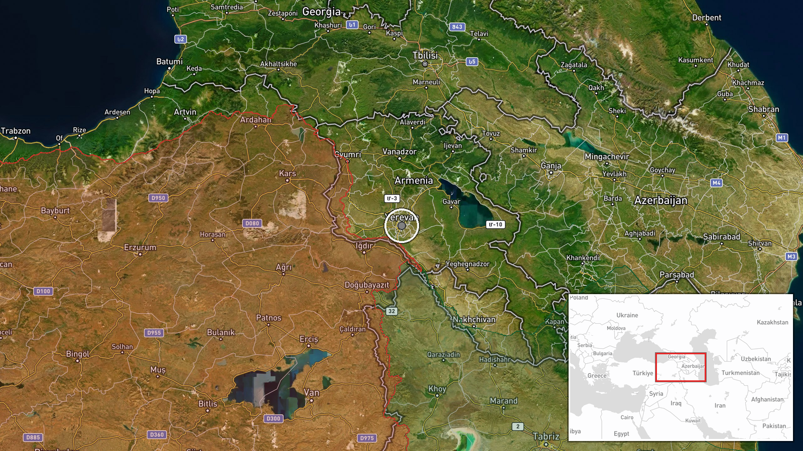 Yerevan, Armenia — Deployment location map