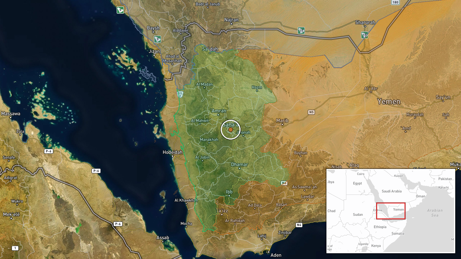 Sana'a, Yemen — FPV Drone location map