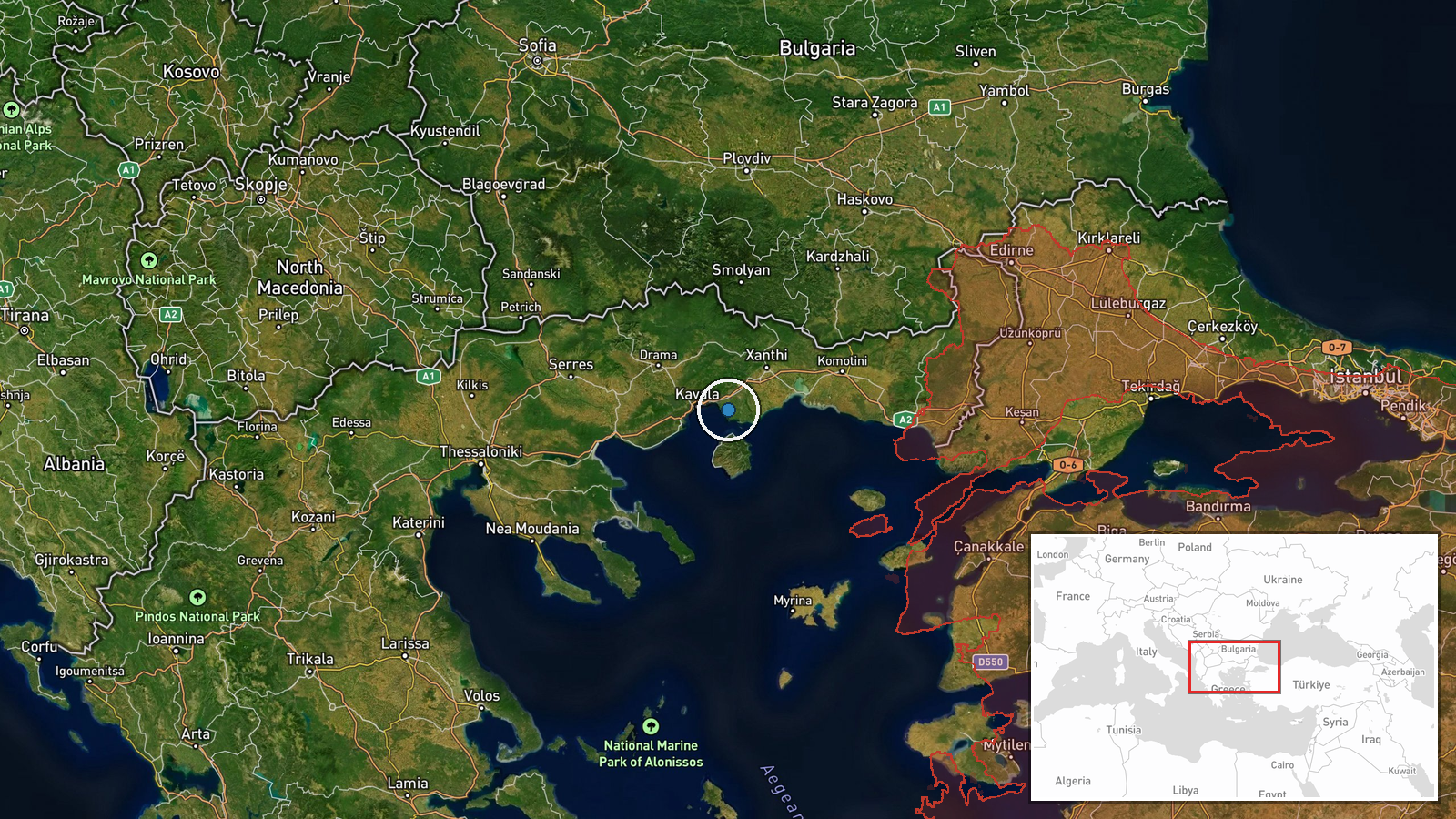 Kavala International Airport (Megas Alexandros), Kavala, Greece — Deployment location map