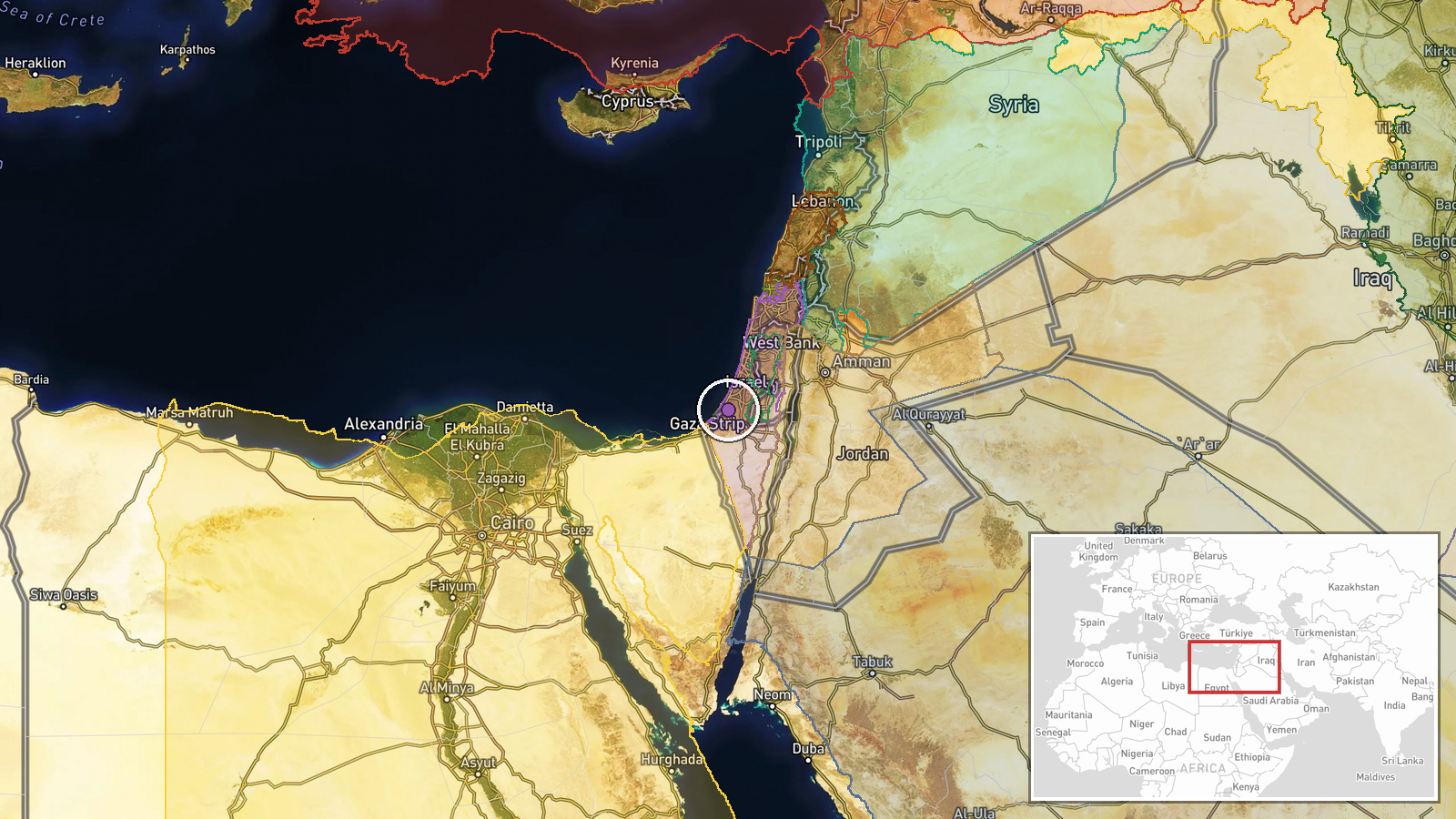 Erez, North Gaza Governorate, Gaza Strip — FPV Drone location map