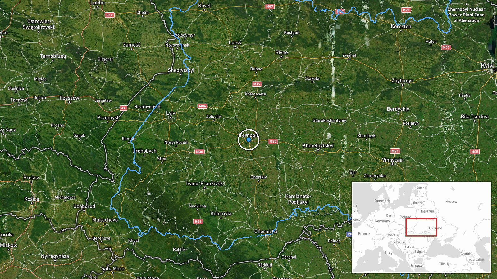Ternopil, Ternopil Oblast, Ukraine — Report location map