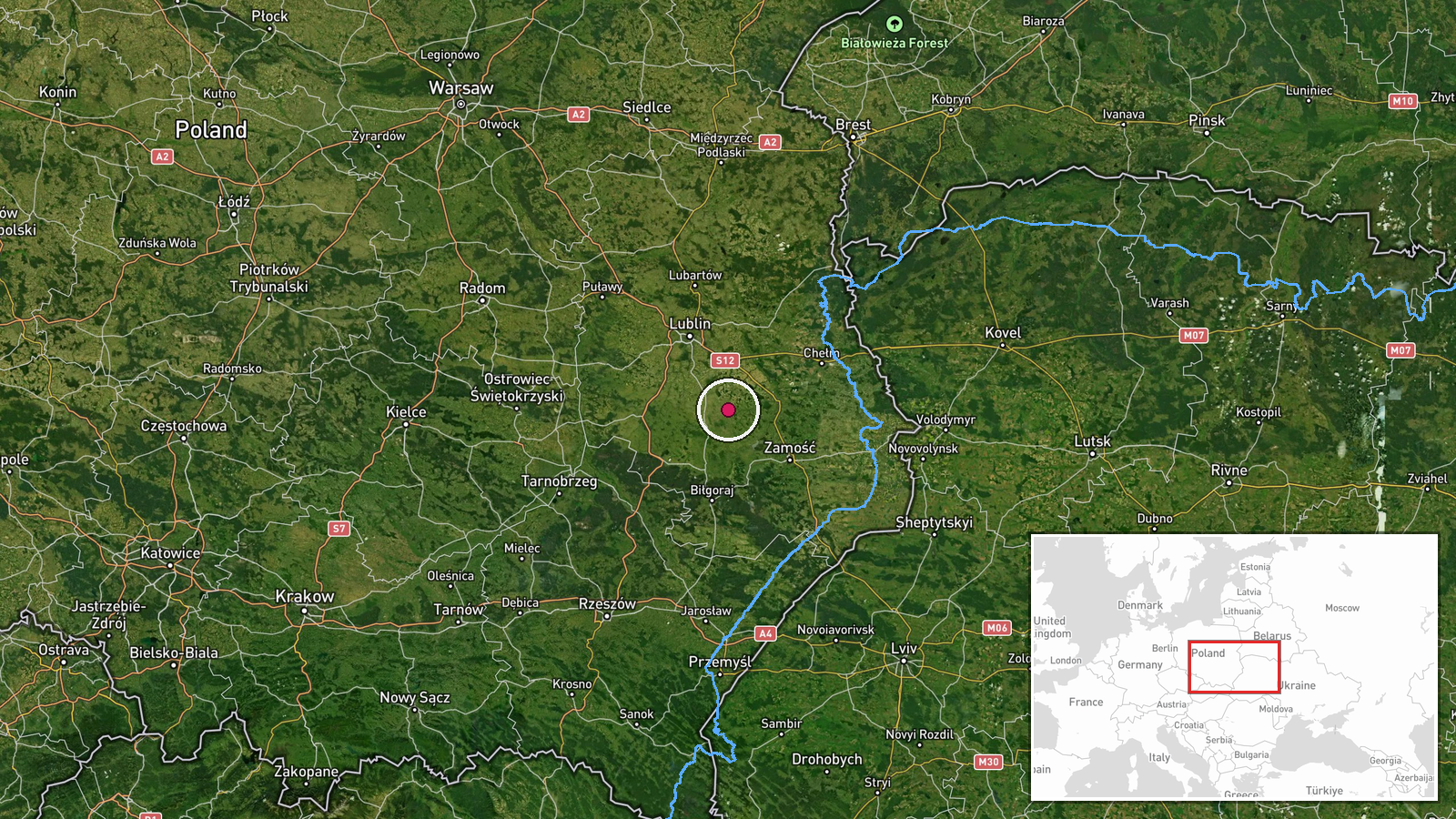 Lublin Voivodeship, Poland — Siren location map