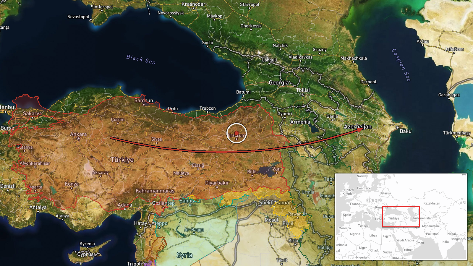 Baku, Azerbaijan — Deployment location map