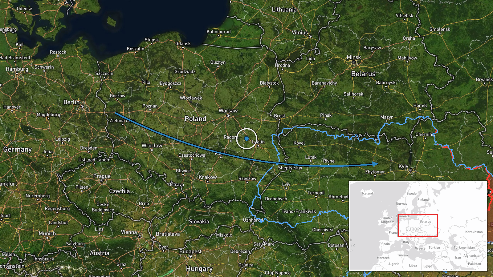 Kyiv, Ukraine — Deployment location map