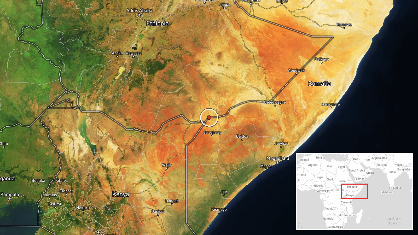 Mogadishu, Somalia — Deployment location map