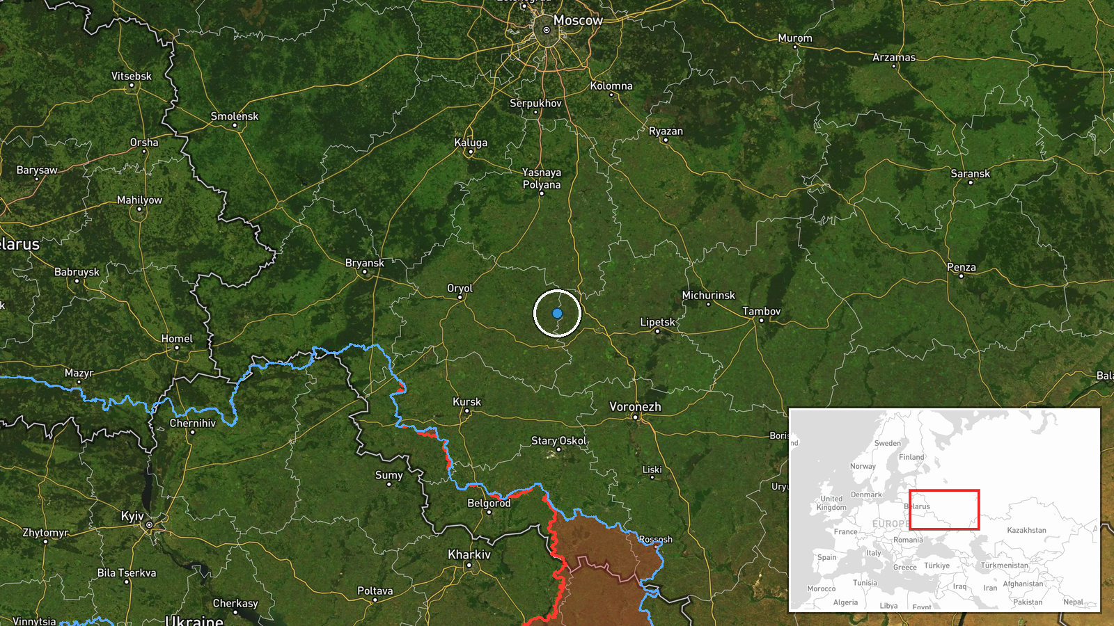 Russia (location not reported) — UAS Strike location map