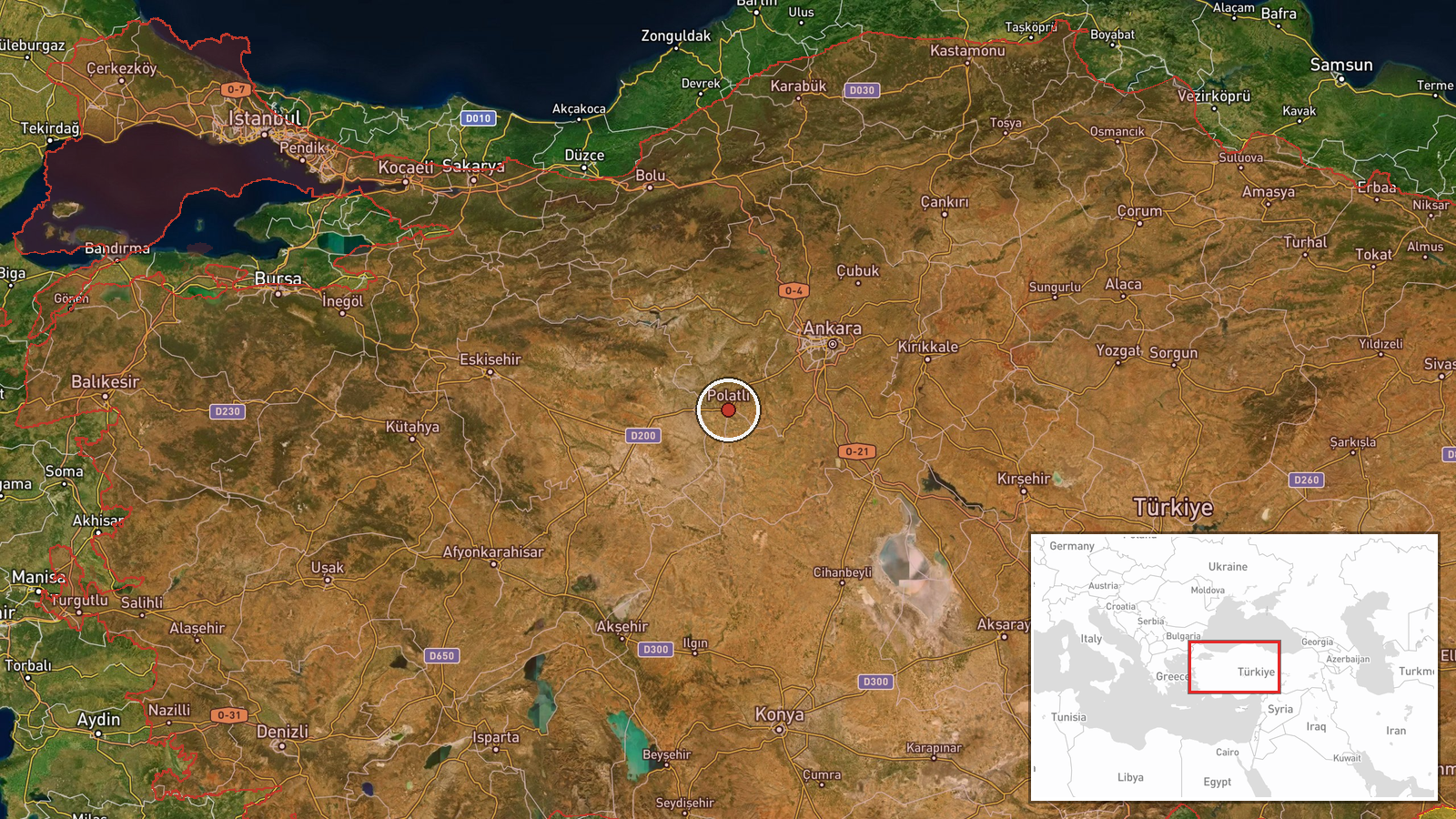 Polatlı, Ankara, Turkey — Military Exercise location map