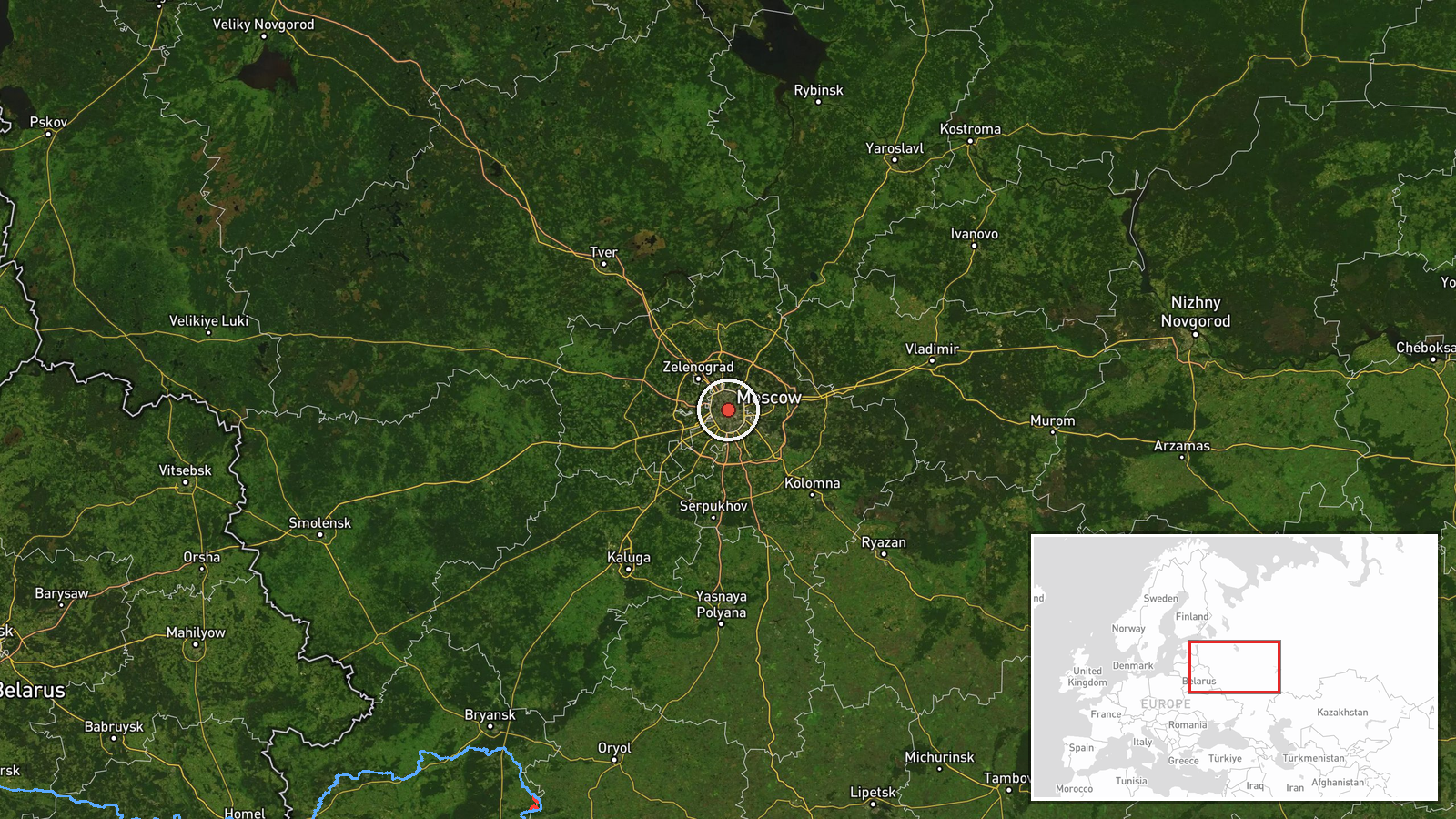 Russia (location not reported) — Police Operation location map