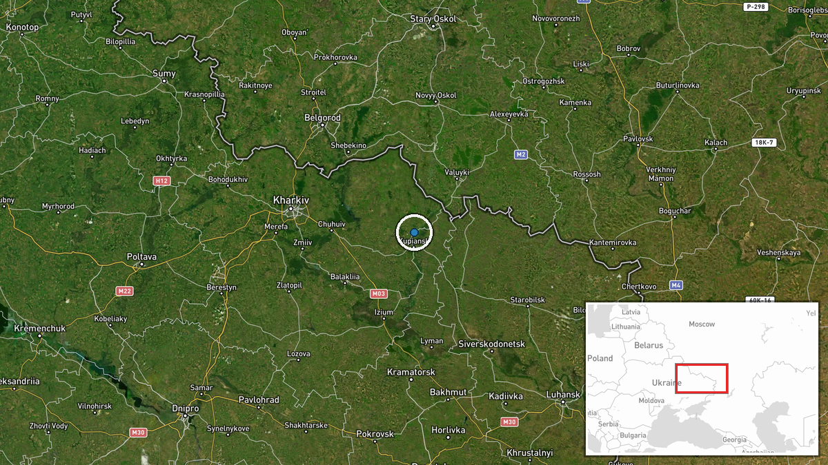 Zapadne — Capture location map