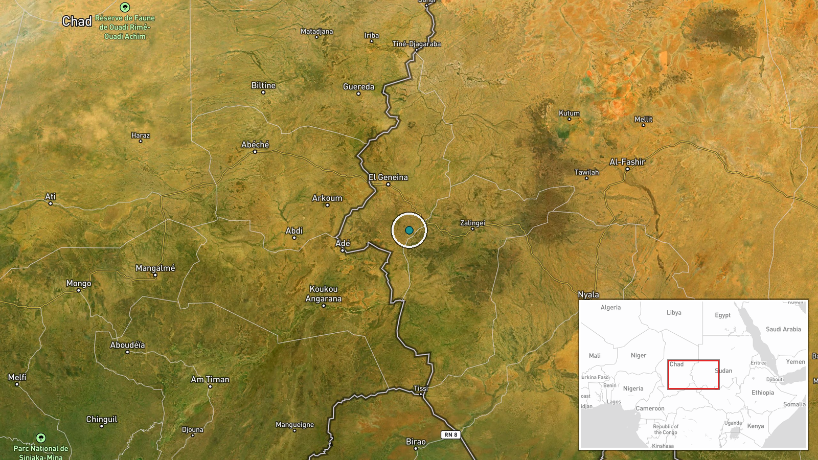 Sanaqit, nahe Bir Siliba, Lokalität Sirba, Westdarfur, Sudan