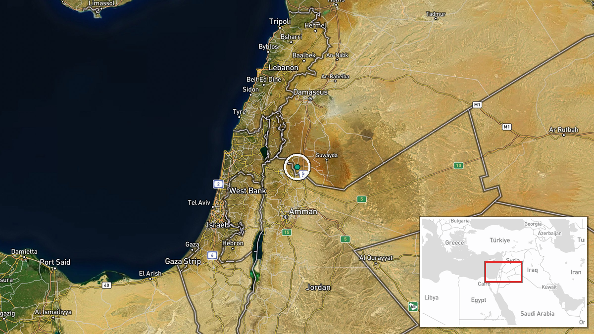 Daraa, Daraa Governorate, Syria — Diplomacy location map