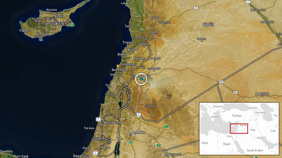 Damascus, Syria — Statement location map