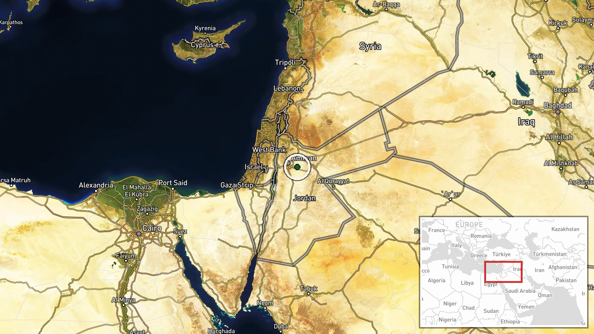 Azraq Air Base, Azraq, Zarqa Governorate, Jordan — Ballistic Missile location map