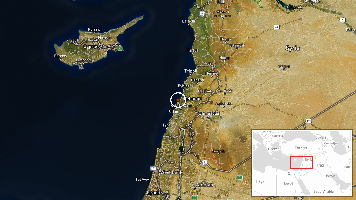 Beirut, Lebanon — Statement location map
