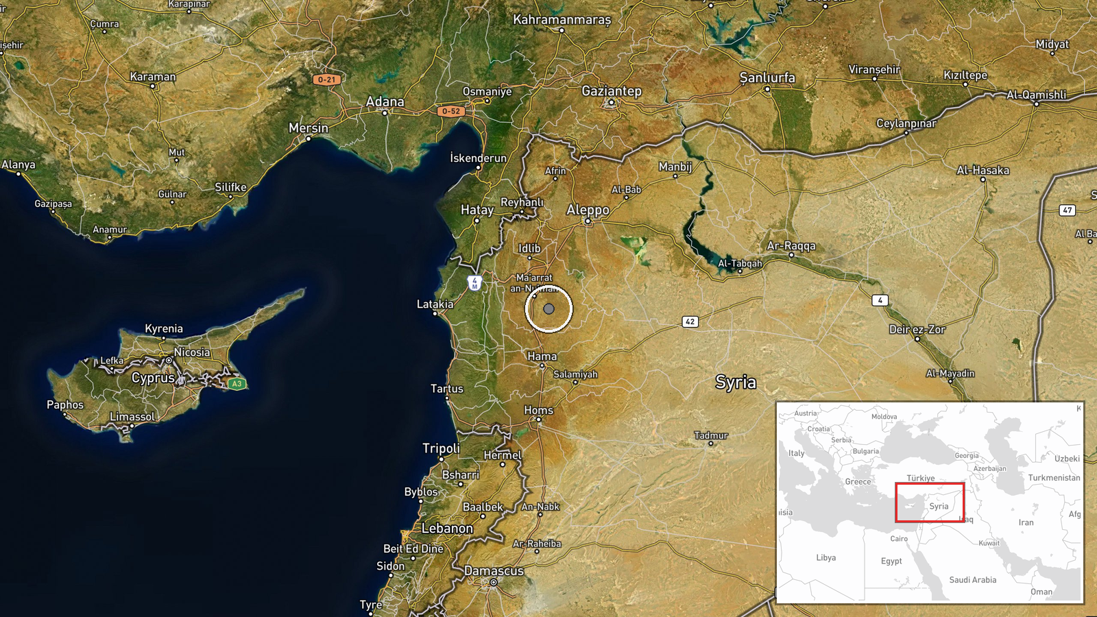 Idlib Countryside (Rif Idlib), Syria — Security location map
