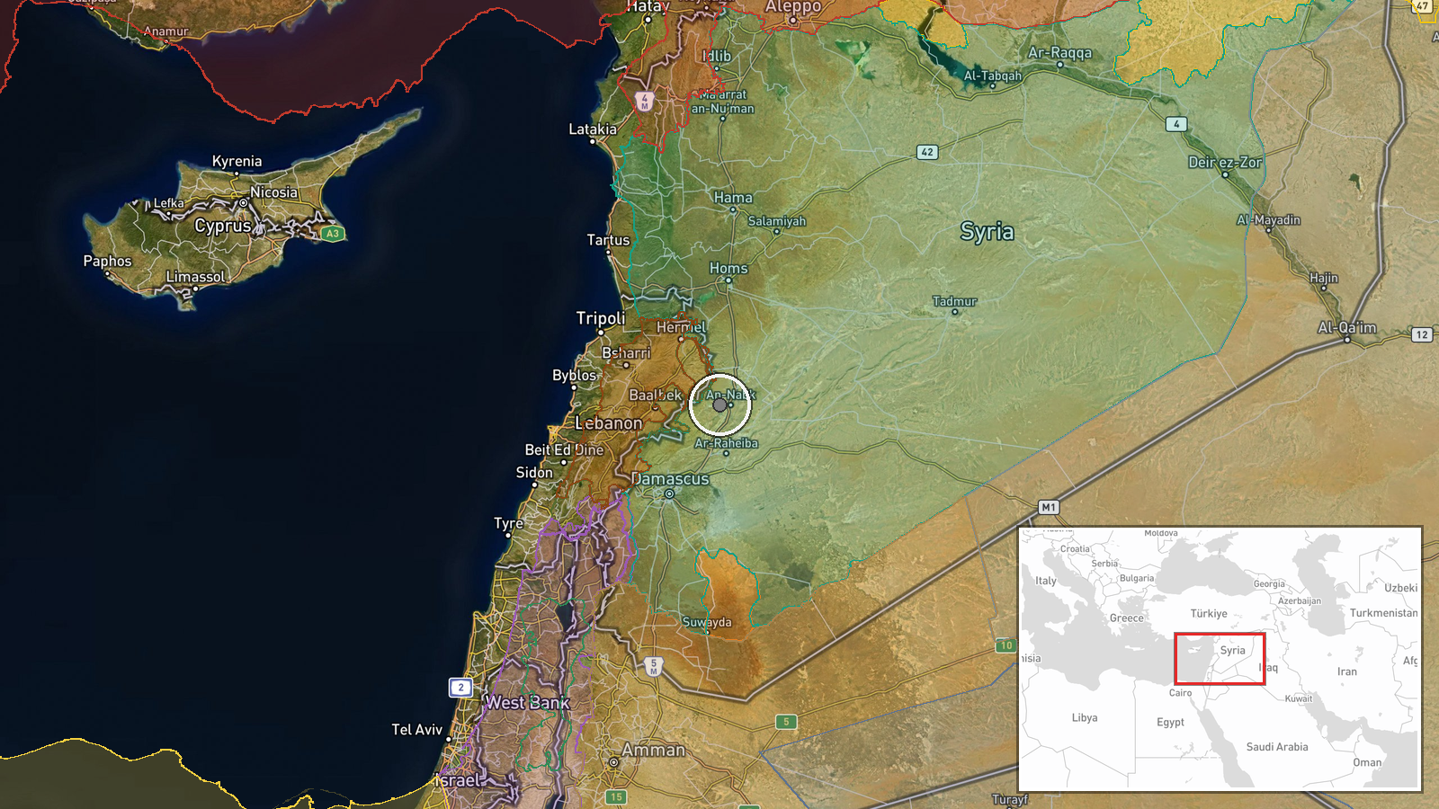 Al-Sahel, Raqqa Governorate, Syria — Security location map