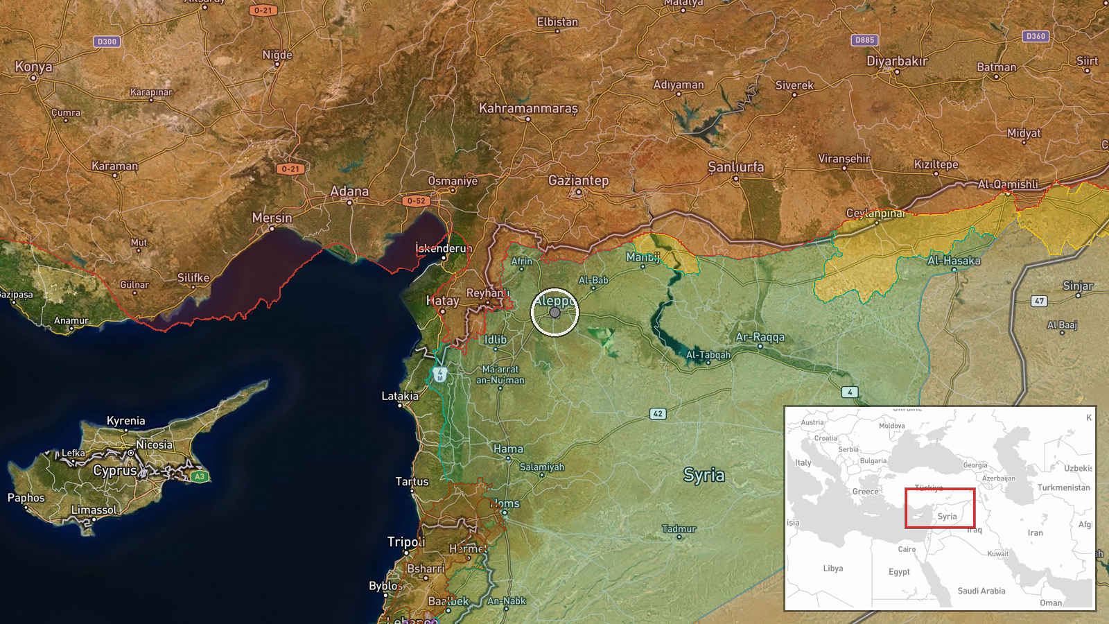 Al-Sanaa District, Manbij, Aleppo Countryside, Syria — Security location map