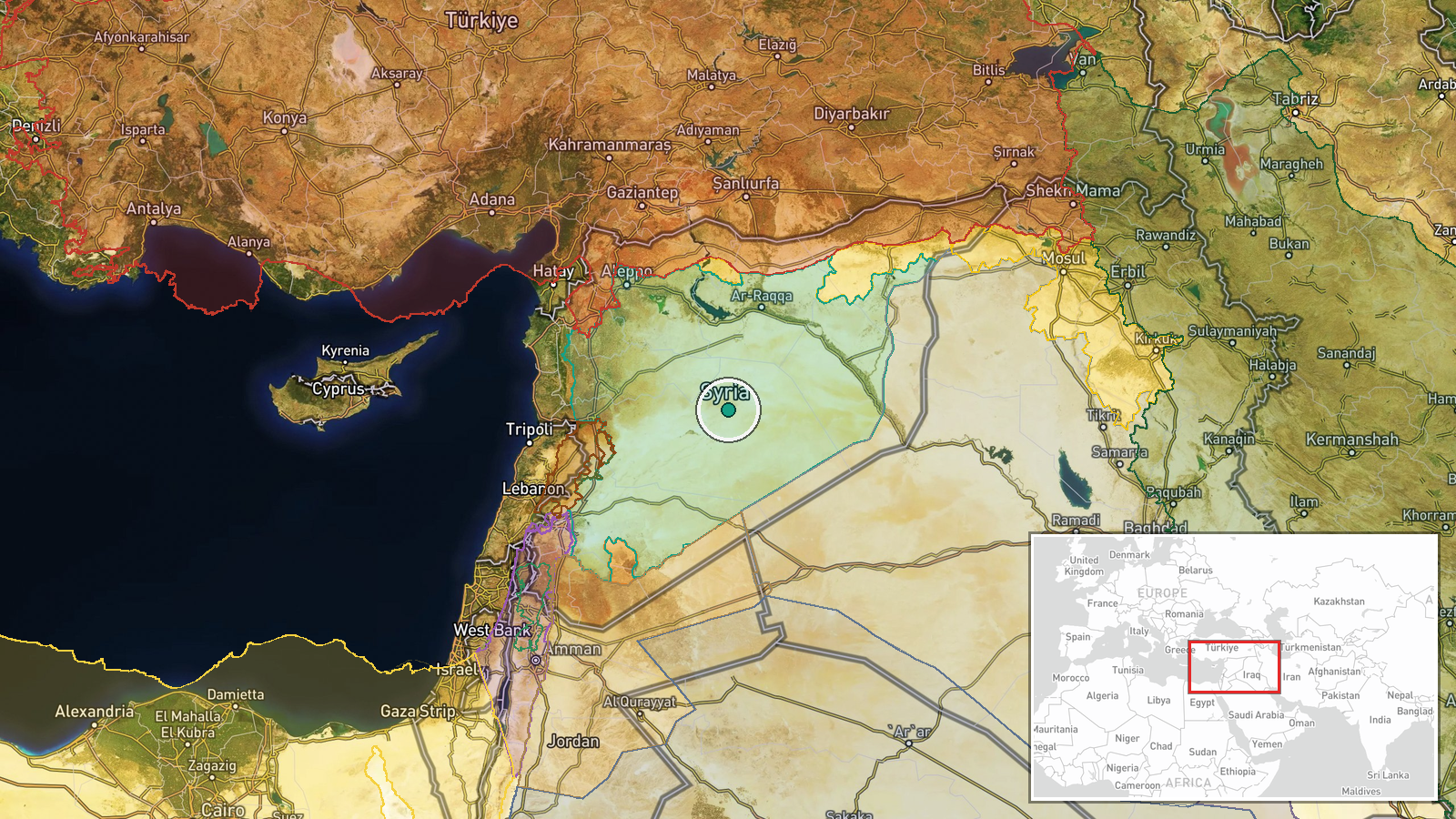 Banias Oil Terminal, Tartous, Syria — Cargo Ship location map