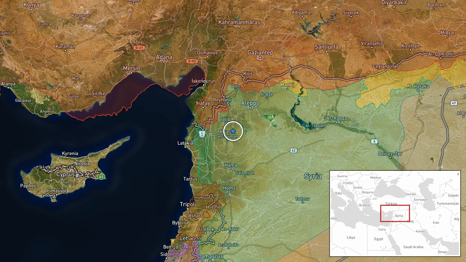 Ebla Archaeological Site, Idleb Governorate, Syria — Humanitarian Aid location map