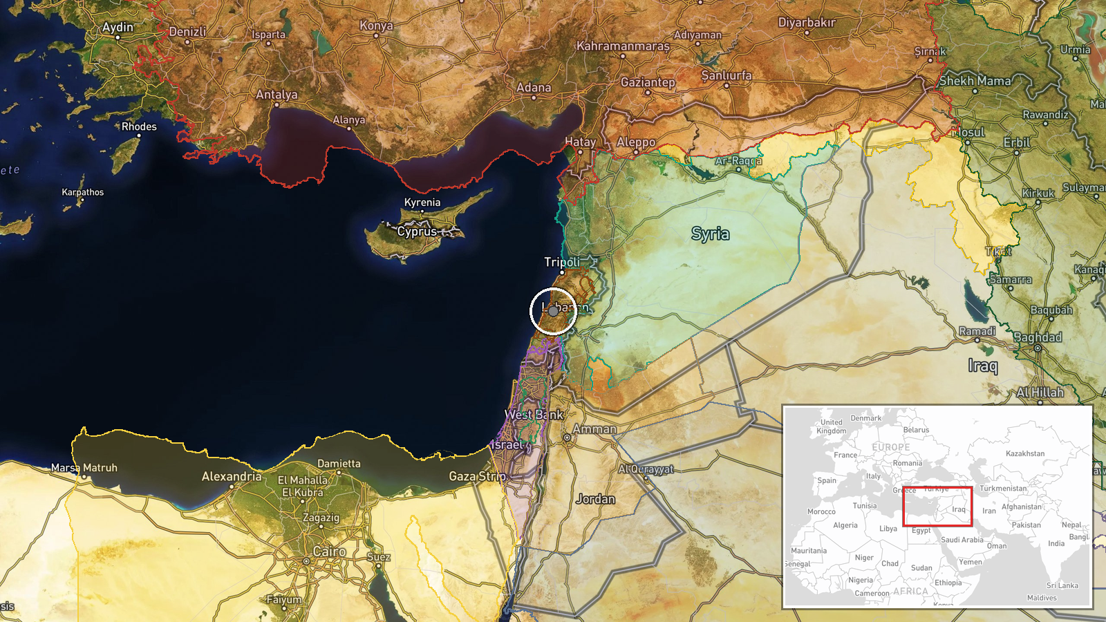 Gibran (Gibail) Highway, Mount Lebanon Governorate, Lebanon — Report location map