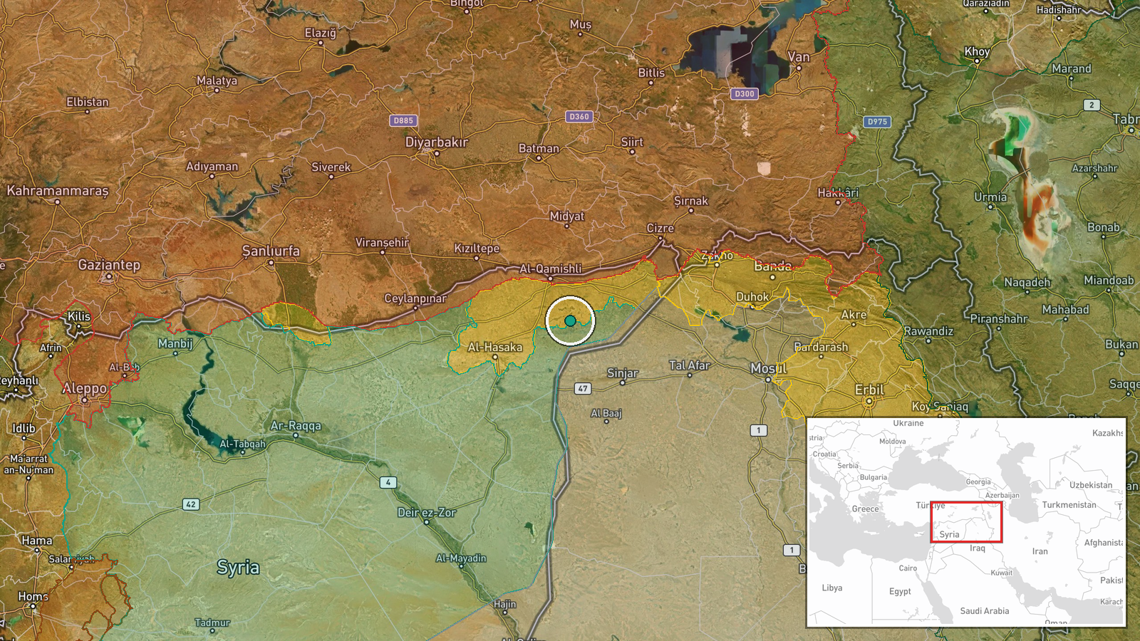 Tel Hamis, Al-Hasakah, Syria — Report location map