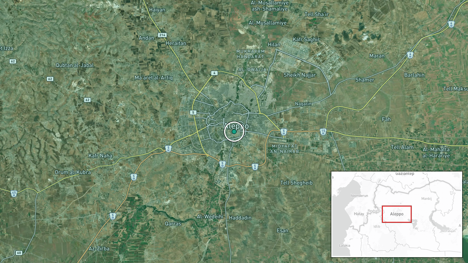 Umayyad Mosque, Aleppo Old City, Aleppo, Syria — Humanitarian Aid location map