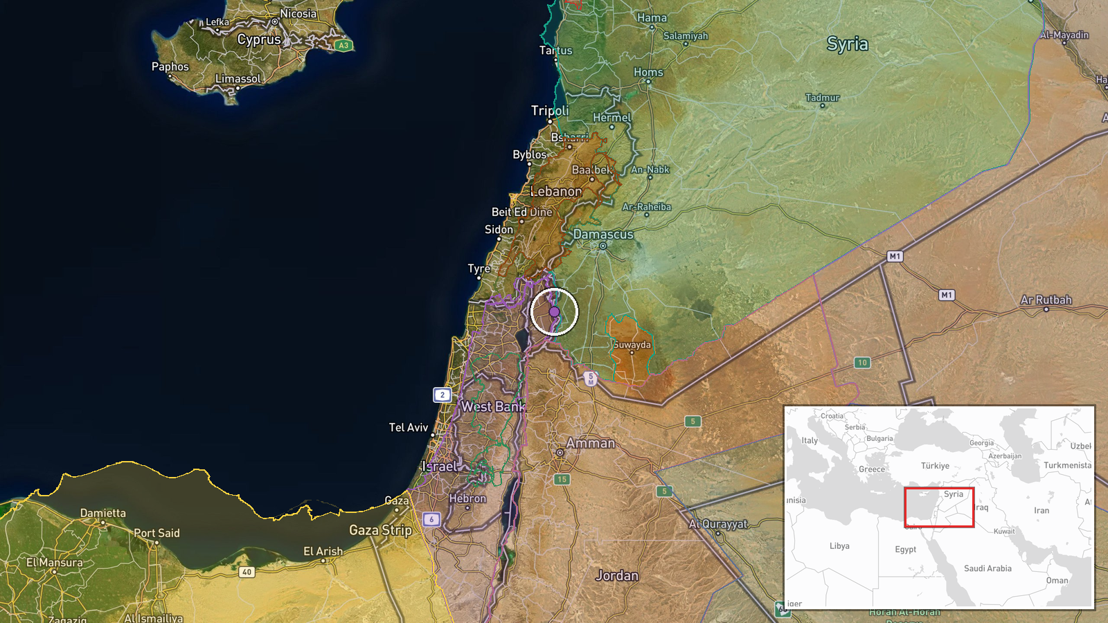 Dorf al-Hurriya, Gouvernement Quneitra, Syrien