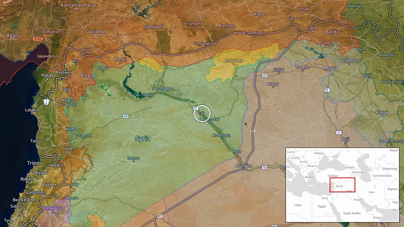 Al-Shmeitiya, Deir ez-Zor Governorate, Syria — Report location map