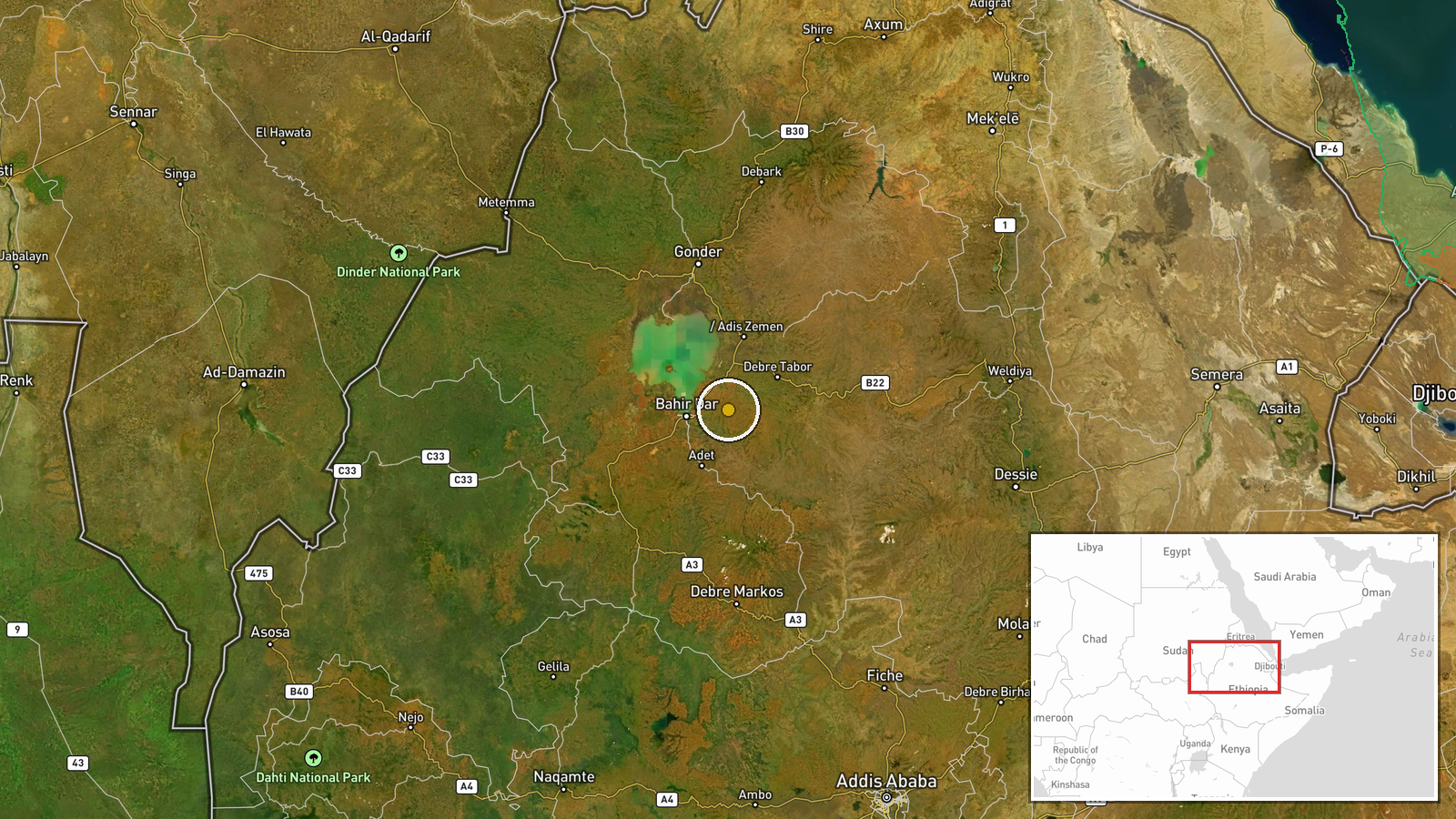 Dera Woreda, zona de Gondar del Sur, Amhara, Etiopía