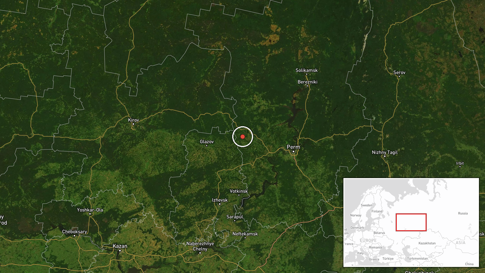 Russia, Western Military District (Multi-region) — Air Defense location map
