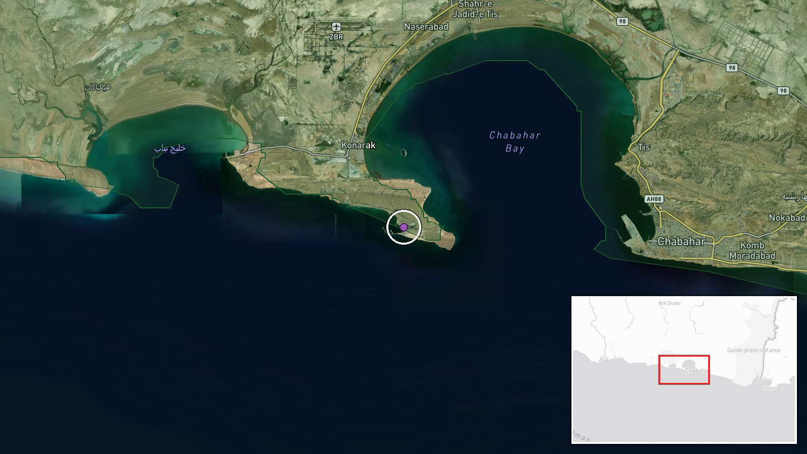 Marinestützpunkt Konarak, Sistan und Belutschistan, Iran