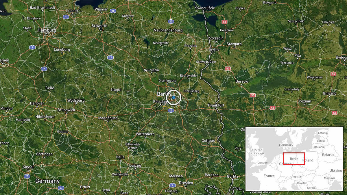 Berlin, Germany — Statement location map