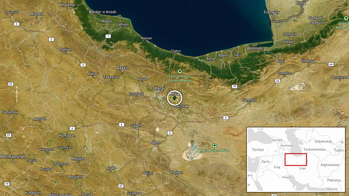 Larak Island, Strait of Hormuz, Iran — Statement location map
