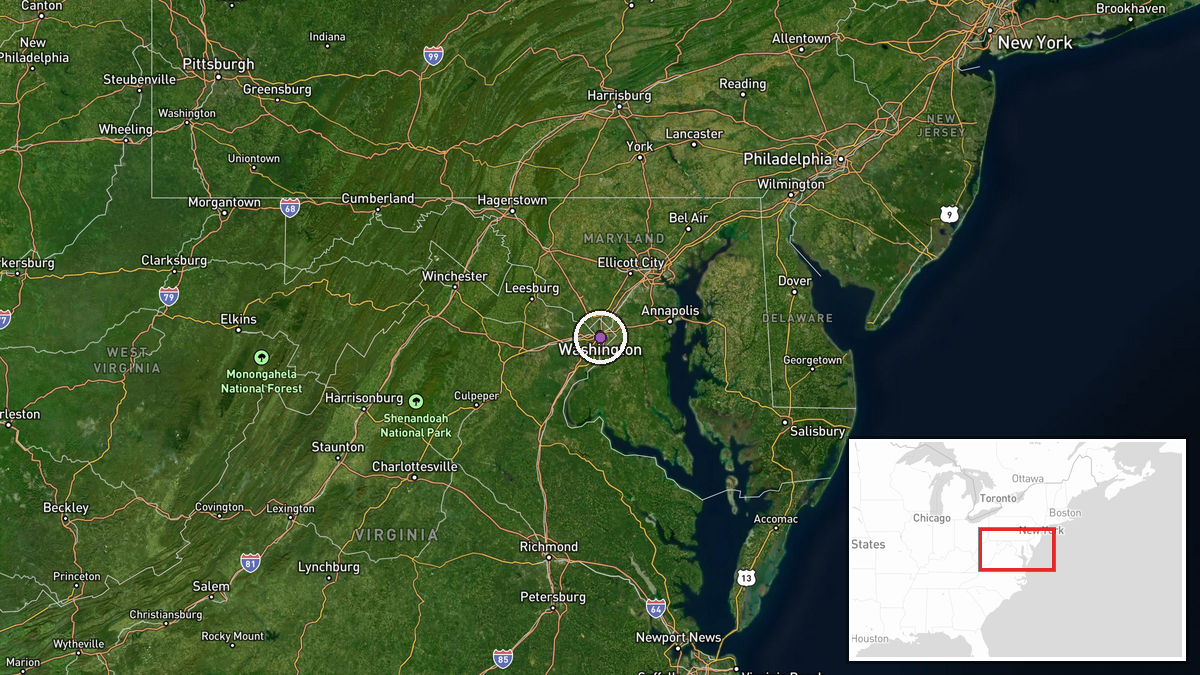 Washington, D.C., USA — Statement location map
