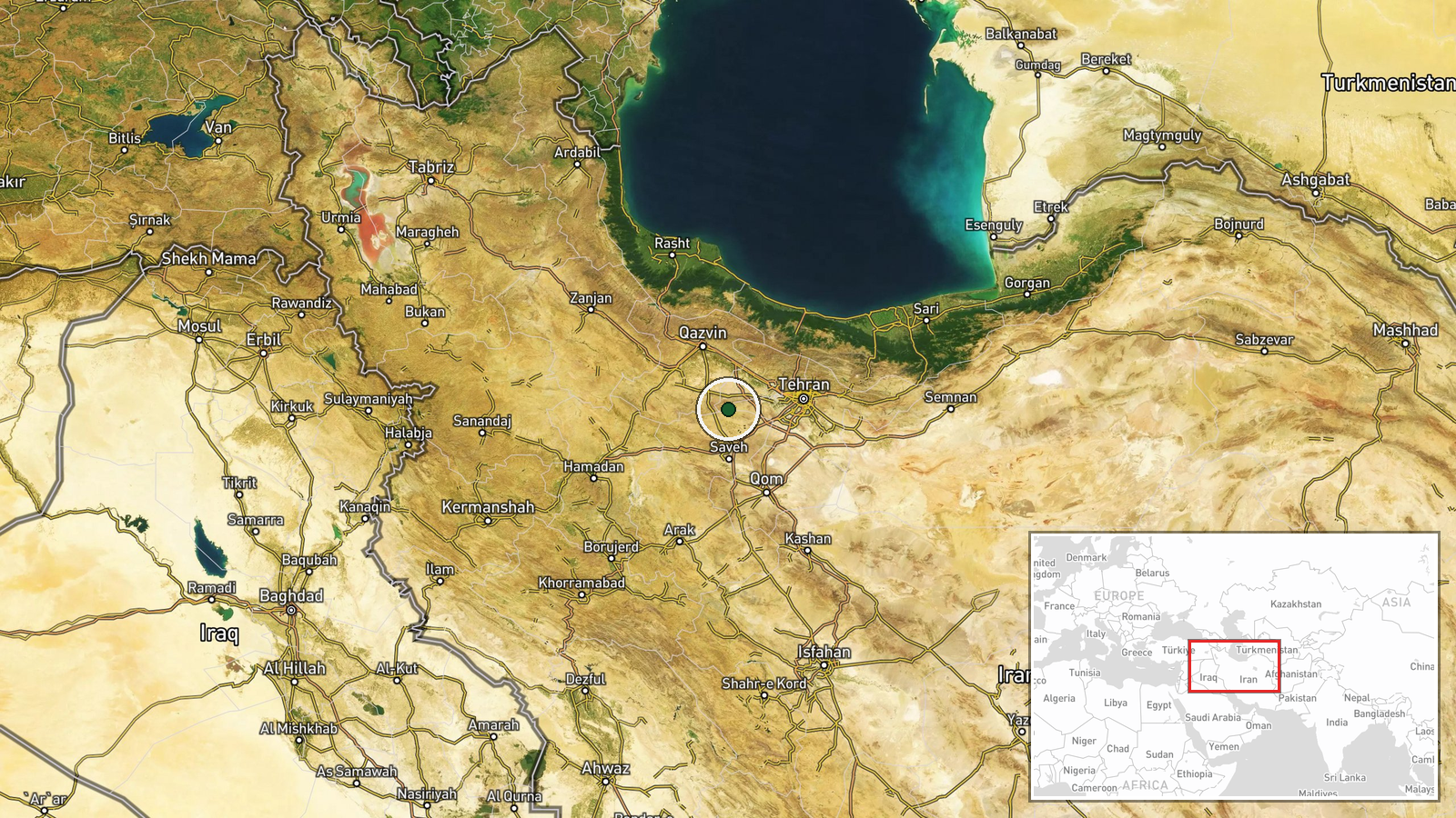 Tehran, Iran — Statement location map