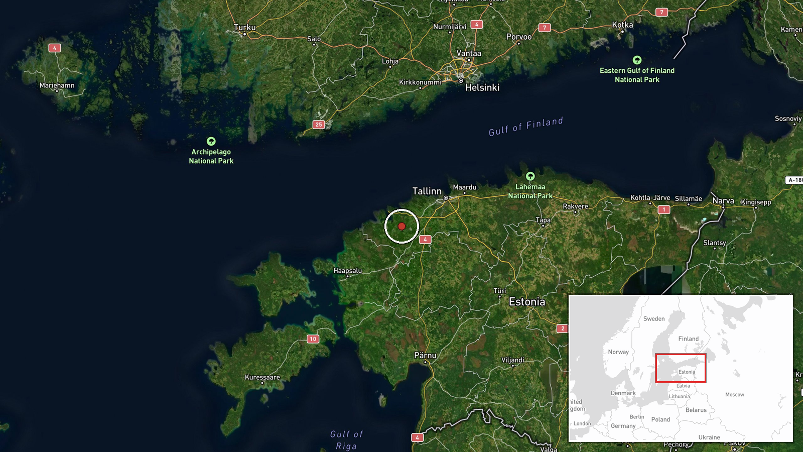 Ämari Air Base, Läänemaa County, Estonia — Combat Aircraft location map