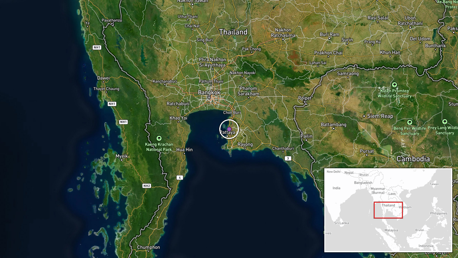 Laem Chabang, Chonburi, Thailand — Aircraft Carrier location map