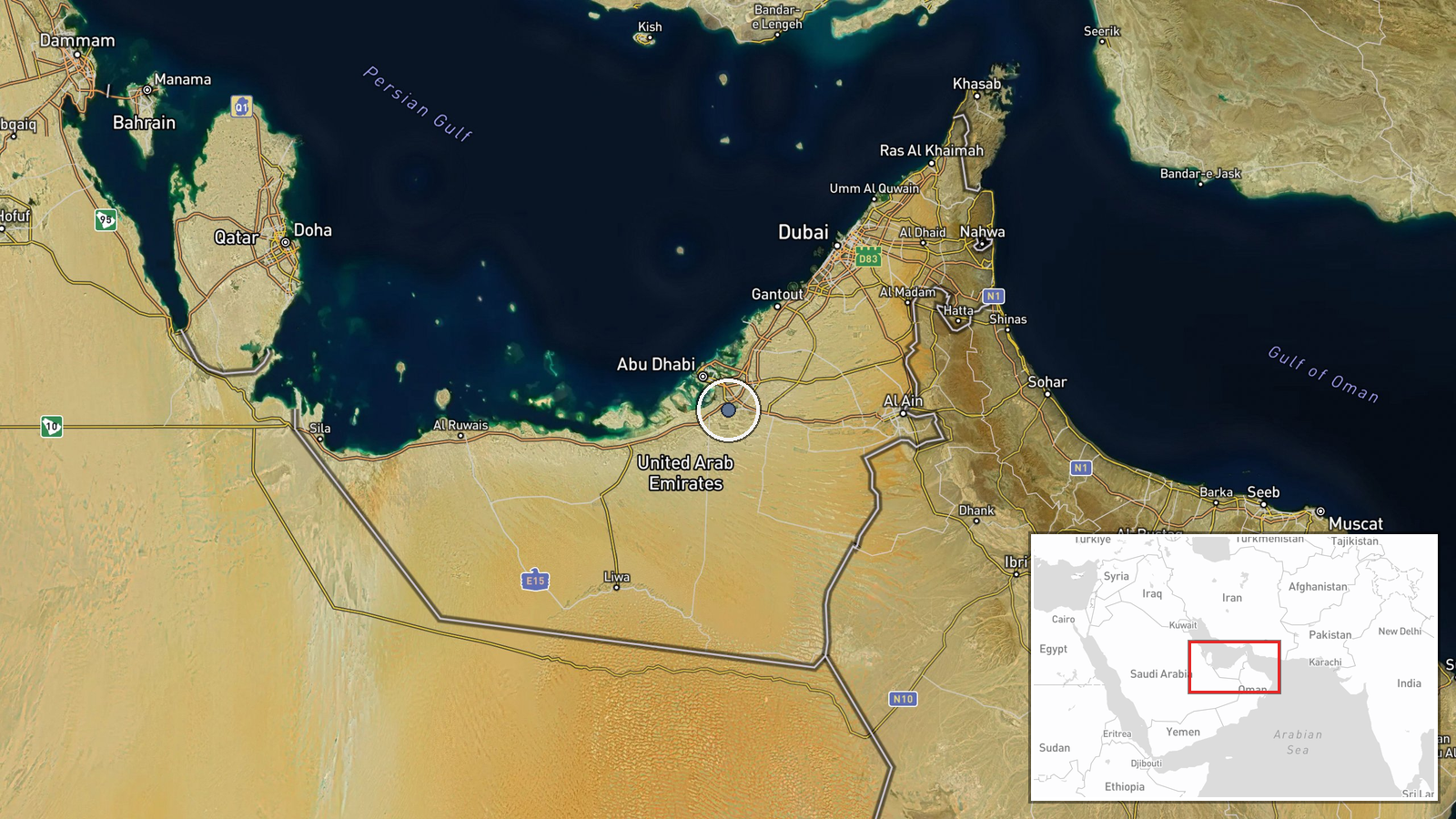 Al Dhafra Air Base, Al Ahmadi Governorate, Kuwait — Air Defense location map