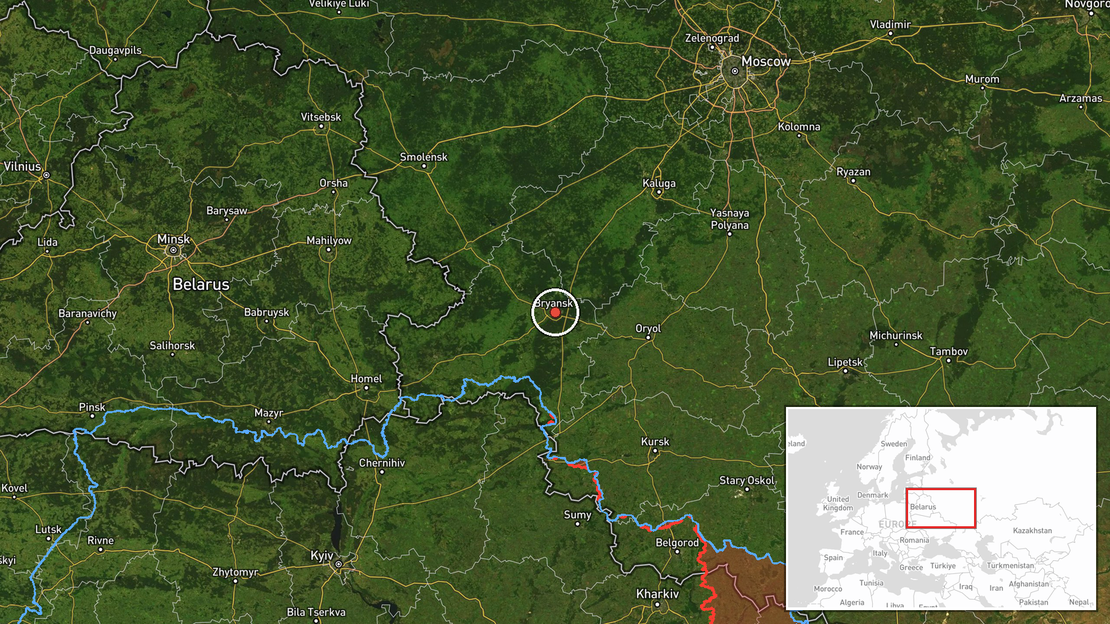 Bryansk Oil Depot, Bryansk Oblast, Russia — Deployment location map