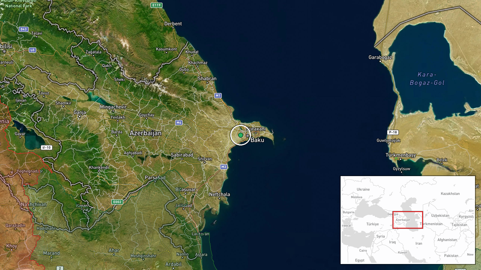 Baku, Azerbaijan — Deployment location map