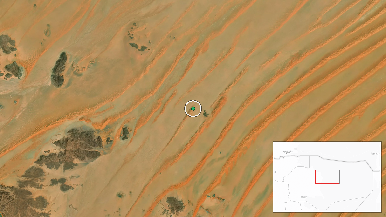 Al-Jawf Governorate, Yemen — UAS Strike location map